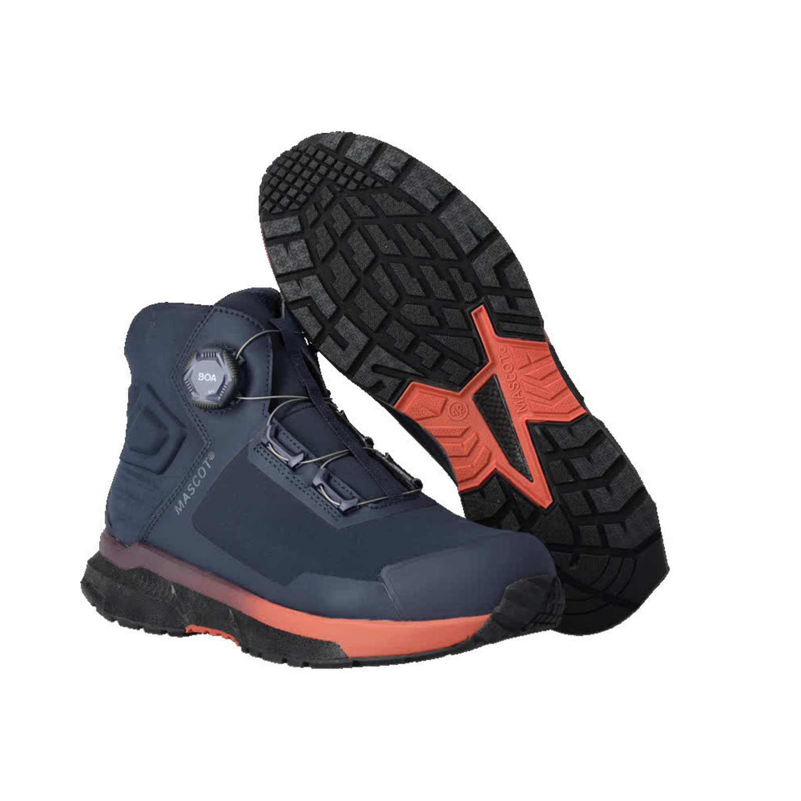 Bottines de sécurité Marine foncé/Bordeaux S3S BOA Polyamide MASCOT - F1681-704-01022