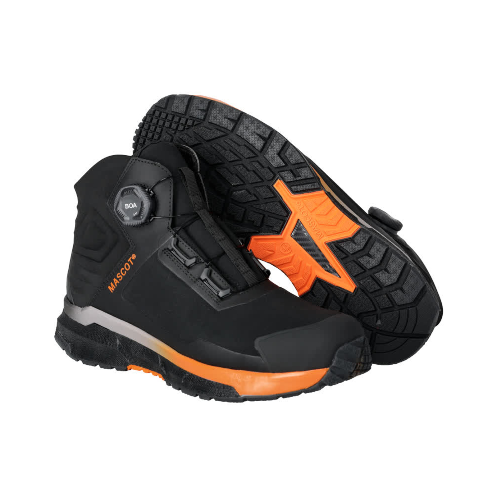 Bottines de sécurité Noir/Orange S3S BOA Polyamide MASCOT - F1681-704-0998