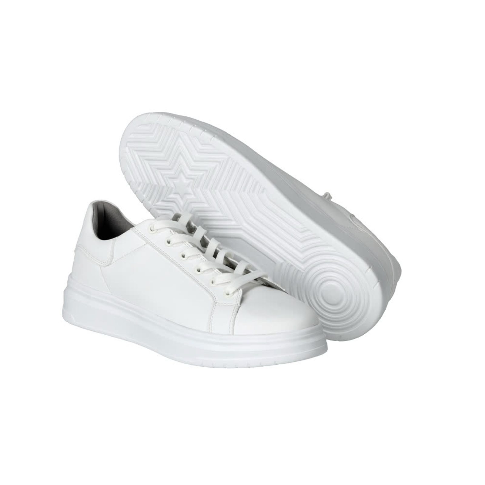 Sneakers Blanc Cuir microfibre MASCOT - F3003-702-06