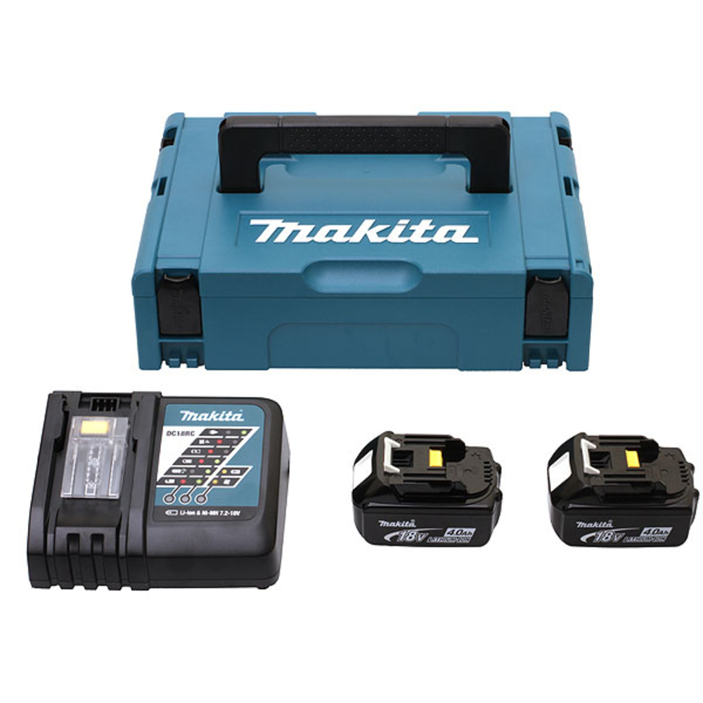 Pack Énergie 18 V Li-Ion 6Ah 2 batteries + 1 chargeur simple avec coffret MAKPAC - MAKITA - 198116-4