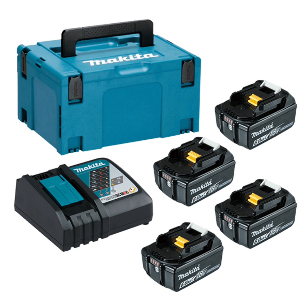 PACK 4xBL1860B DC18RC MAKPAC1 - MAKITA - 198140-7