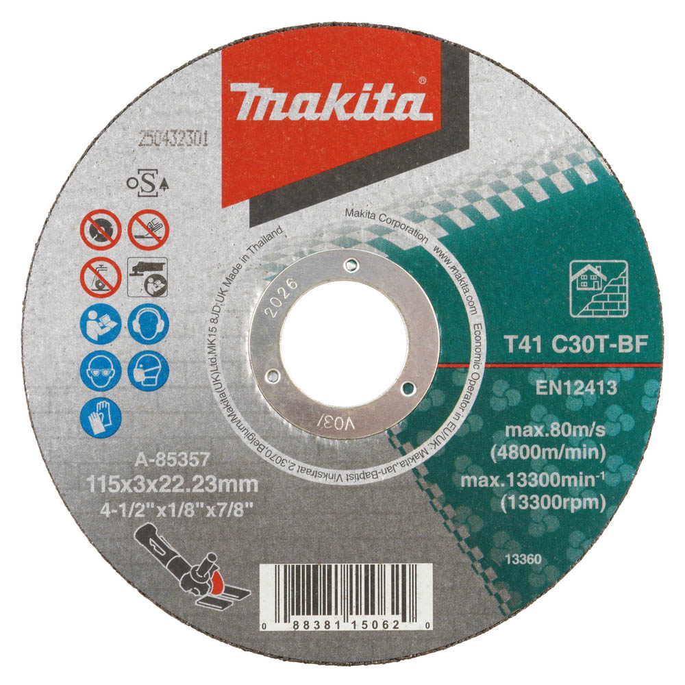 DISC TRONC MAT 115X3 C30T 2G - MAKITA - A-85357