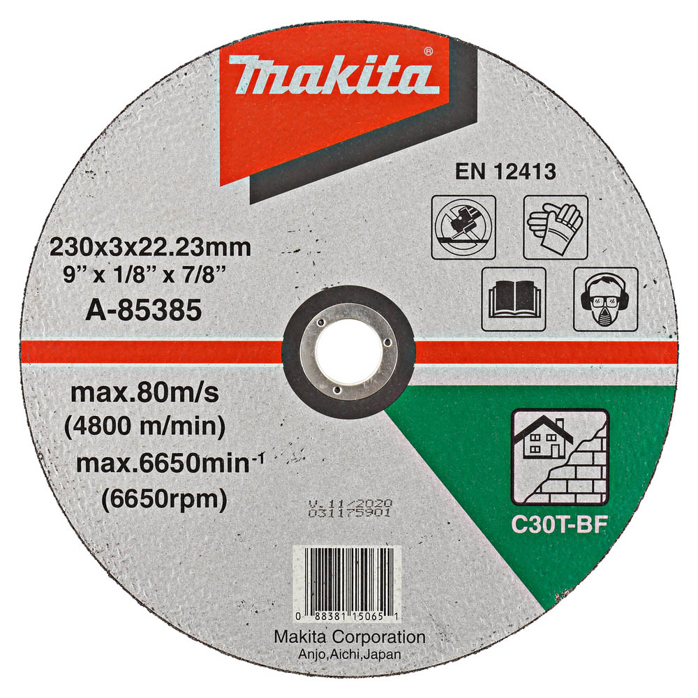 DISC TRONC MAT 230X3 C30T 2G - MAKITA - A-85385
