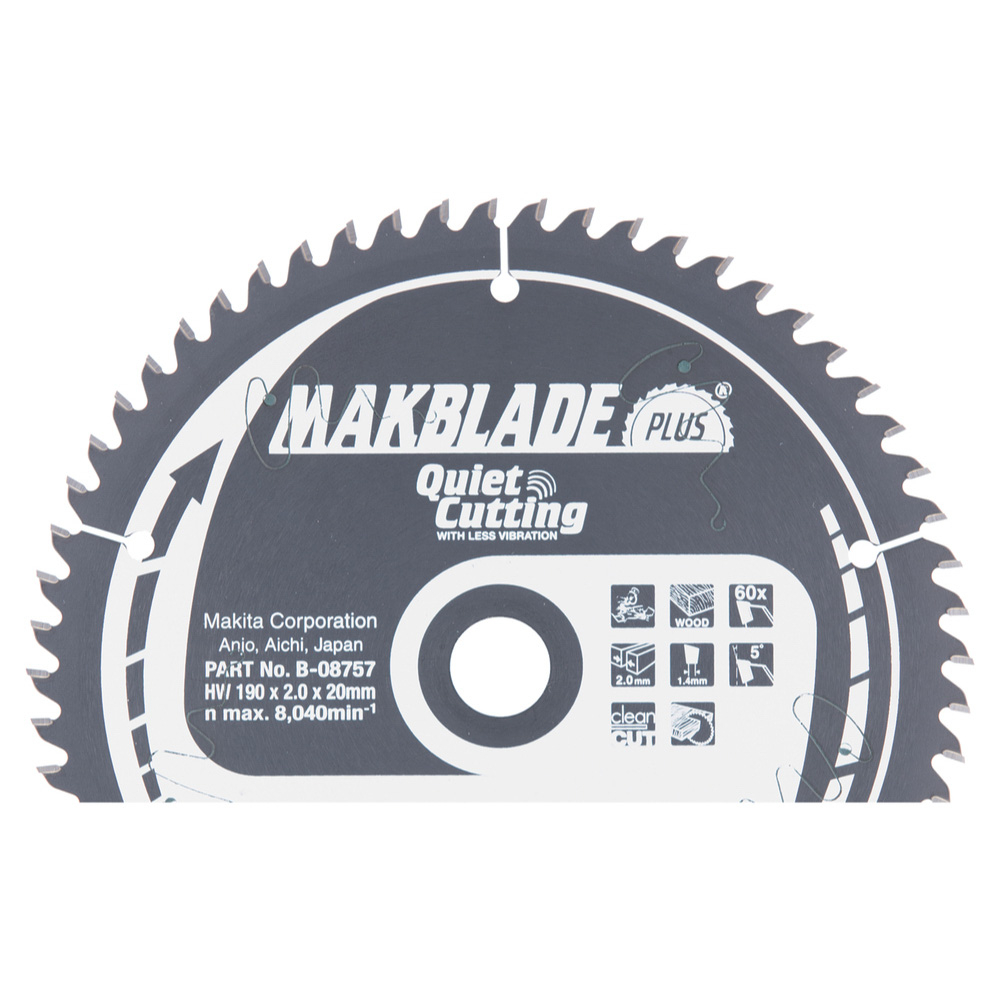 LAM TCT SPE BA 190/20/60 BOIS - MAKITA - B-08757