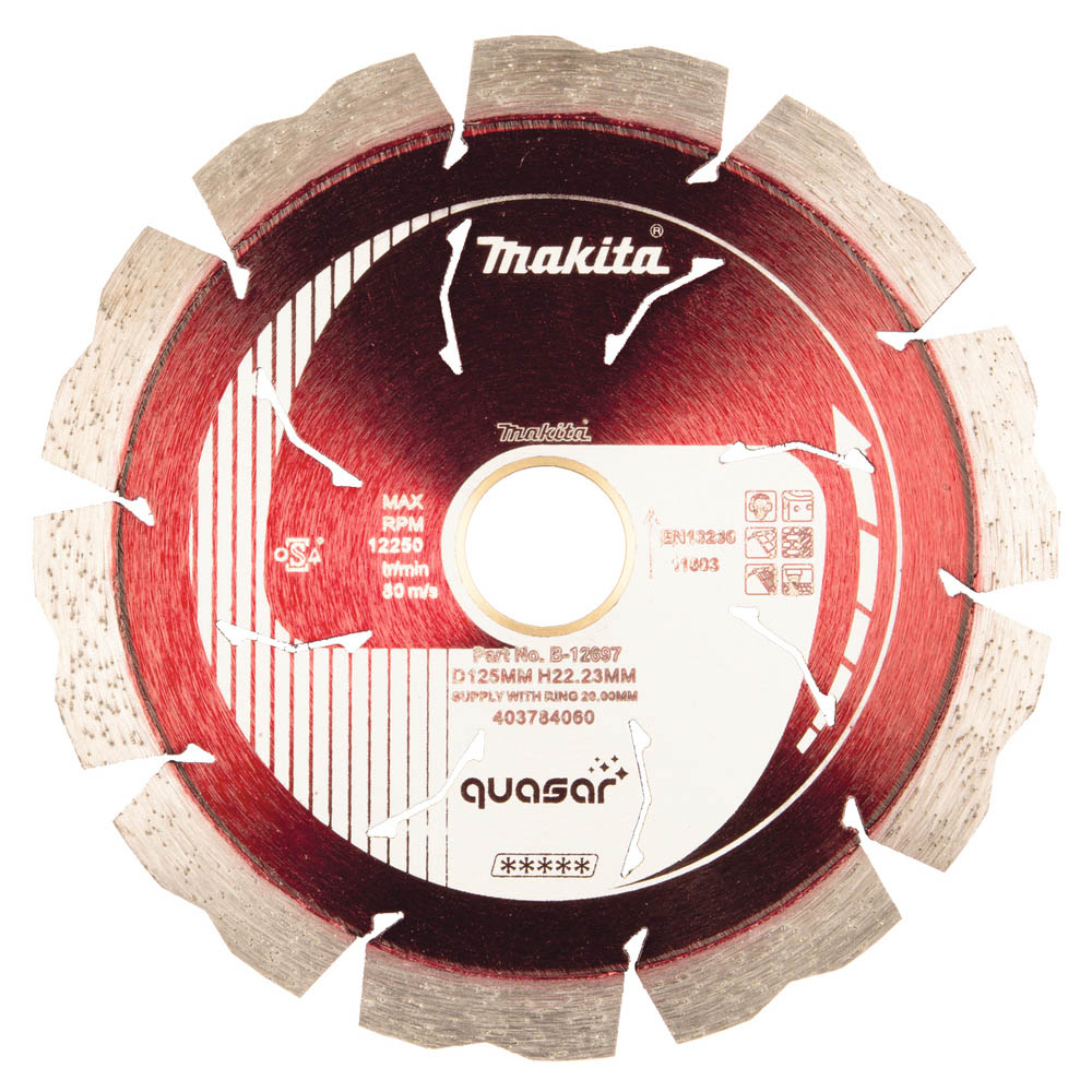 Disque diamant QUASAR125 MAKITA B-12697