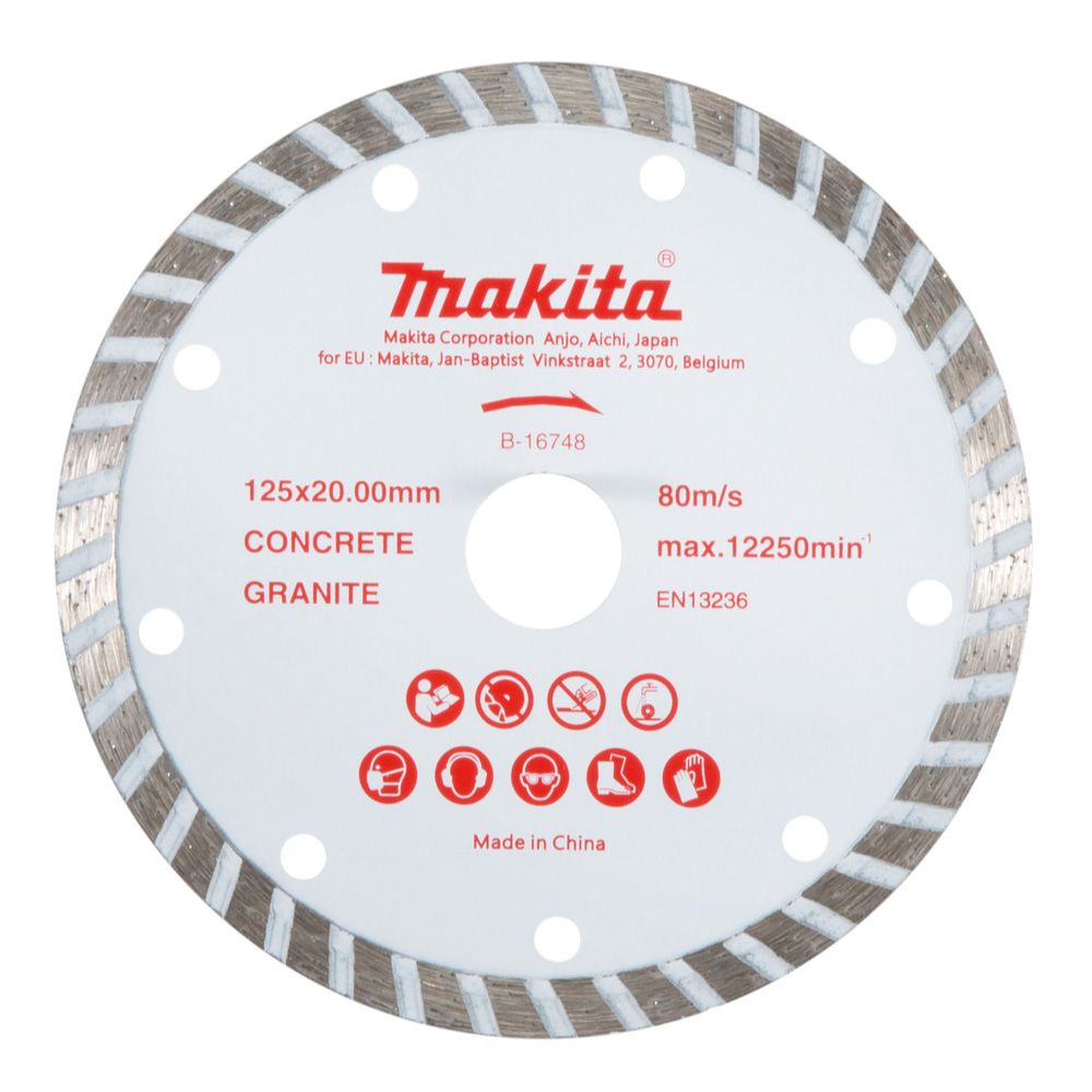 DISQUE DIAMANT CRENELE 125x20MM - MAKITA - B-16748