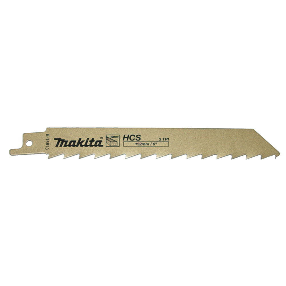 Lames de scies récipro bois Reciprosaw blade 152 x 1,25 mm Lot de 5 MAKITA - B-16813