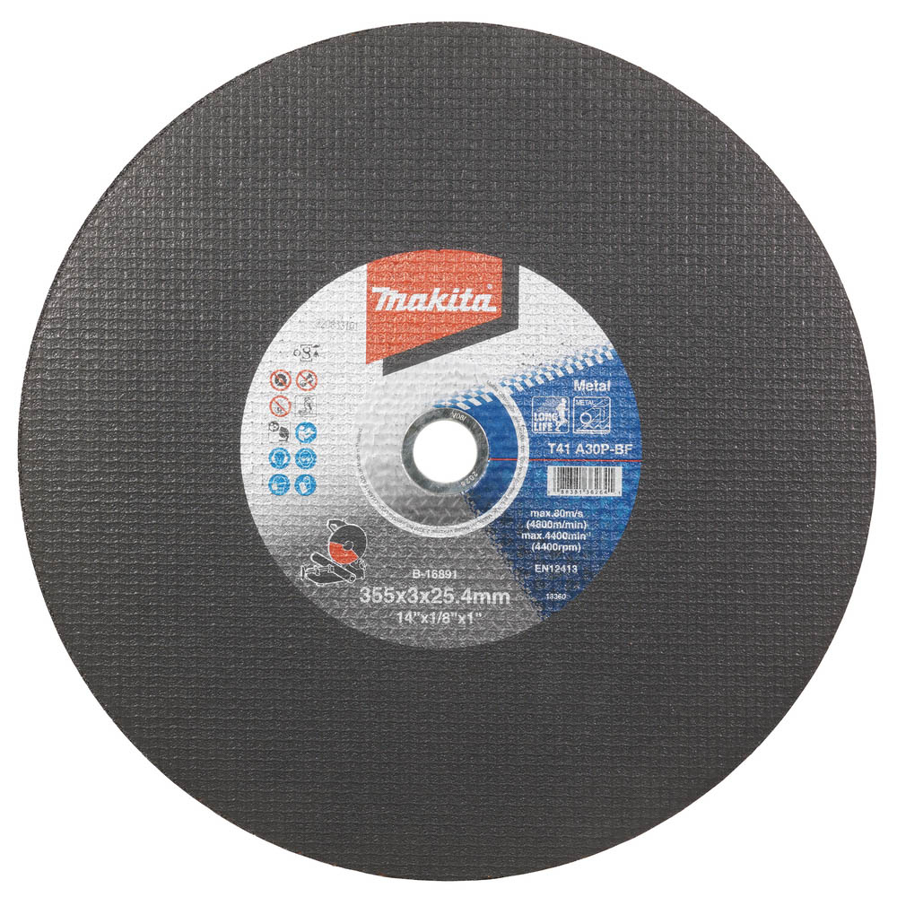 DISQUES A TRONÇONNER METAL 355X3 A30P 2G 5 PCS - MAKITA - B-16891-5