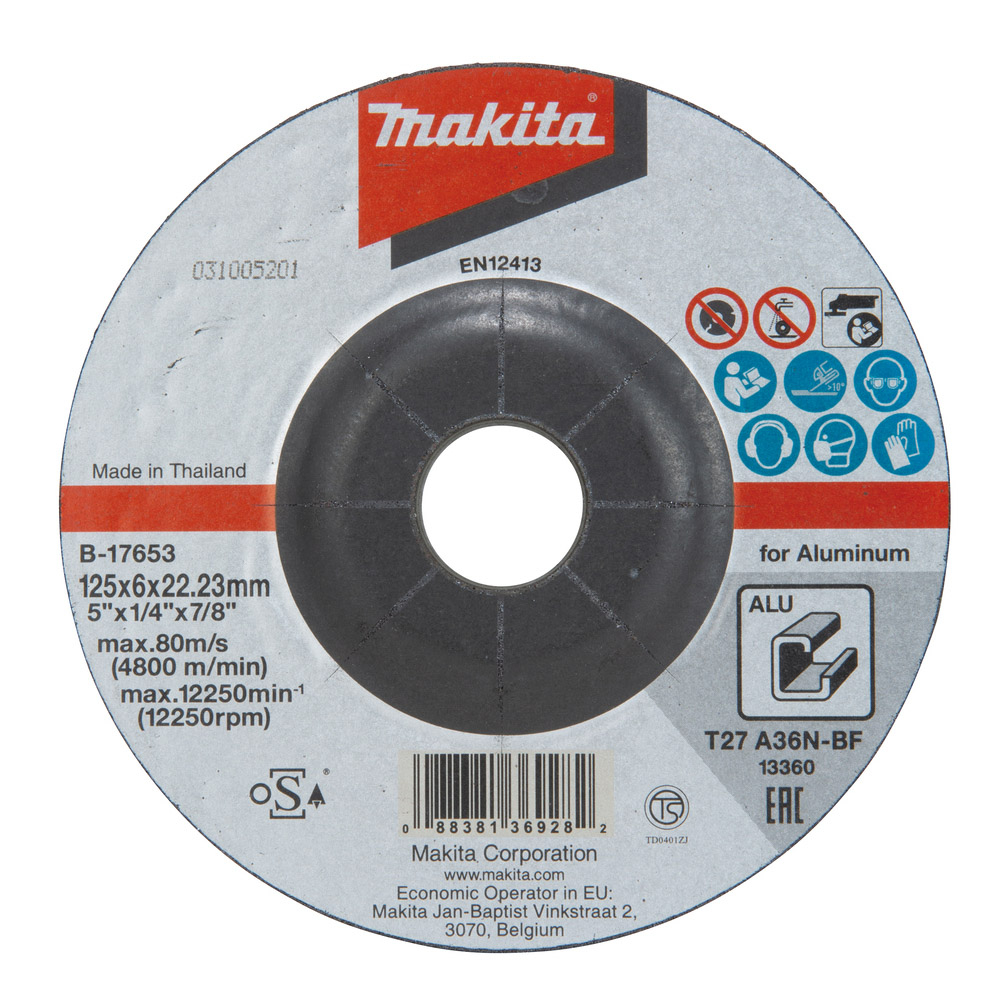 MEULE ALU 125X6 A36N 2G - MAKITA - B-17653
