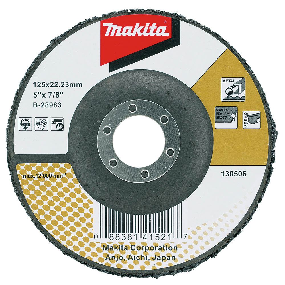 DISQUE DE DECAPAGE NOIR125 - MAKITA - B-28983