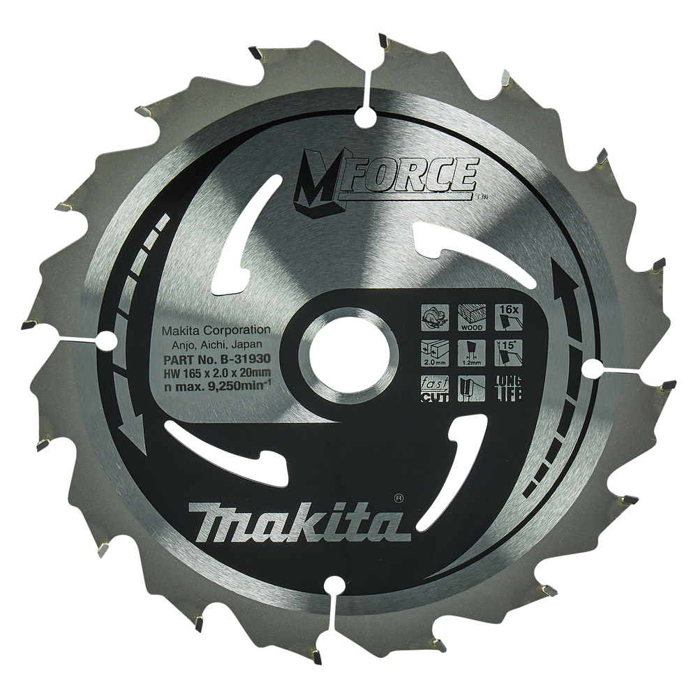 Lame de scie M-FORCE 165mmx20x16D - MAKITA - B-31930
