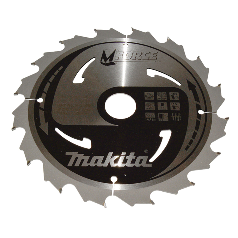 Lame de scie circulaire M-Force TCT 210 x 30 mm 16 dents MAKITA - B-31980
