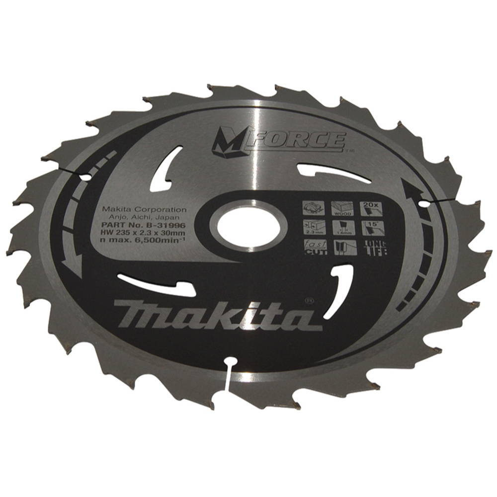 LAME CARBURE MFORCE BOIS 235X30MM 20D - MAKITA - B-31996