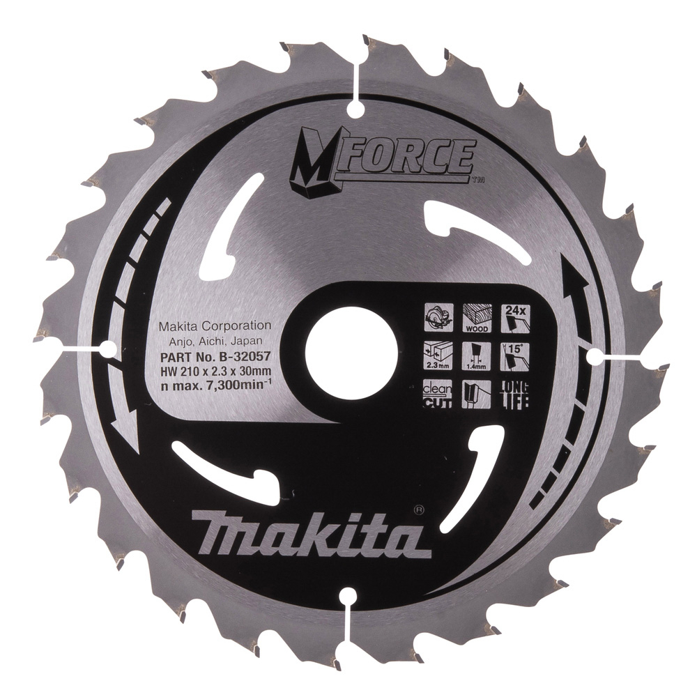 LAME CARBURE MFORCE BOIS 210X30MM 24D - MAKITA - B-32057