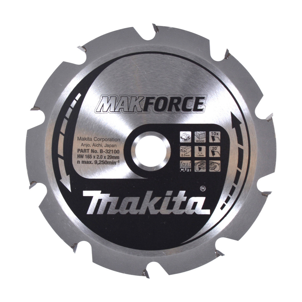 LAM TCT PO MAK 165/20/10 BOIS - MAKITA - B-32100