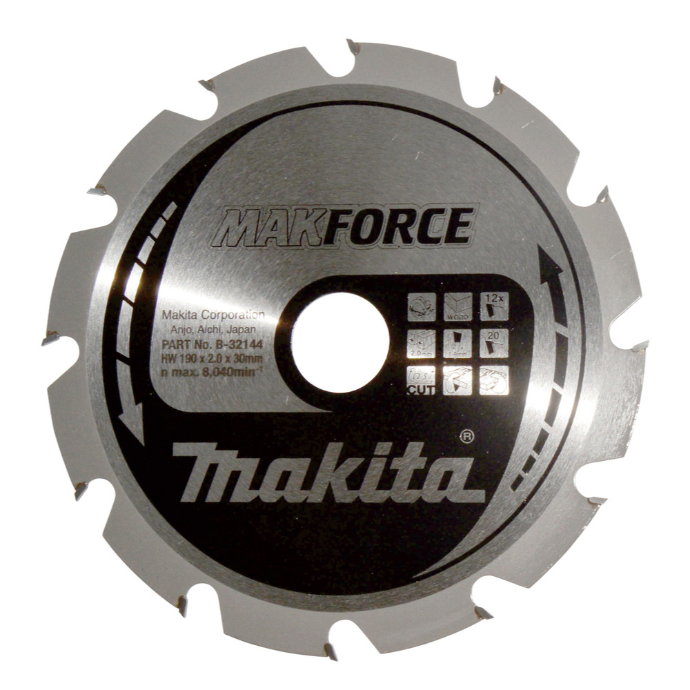 LAM TCT PO MAK 190/30/12 BOIS - MAKITA - B-32144