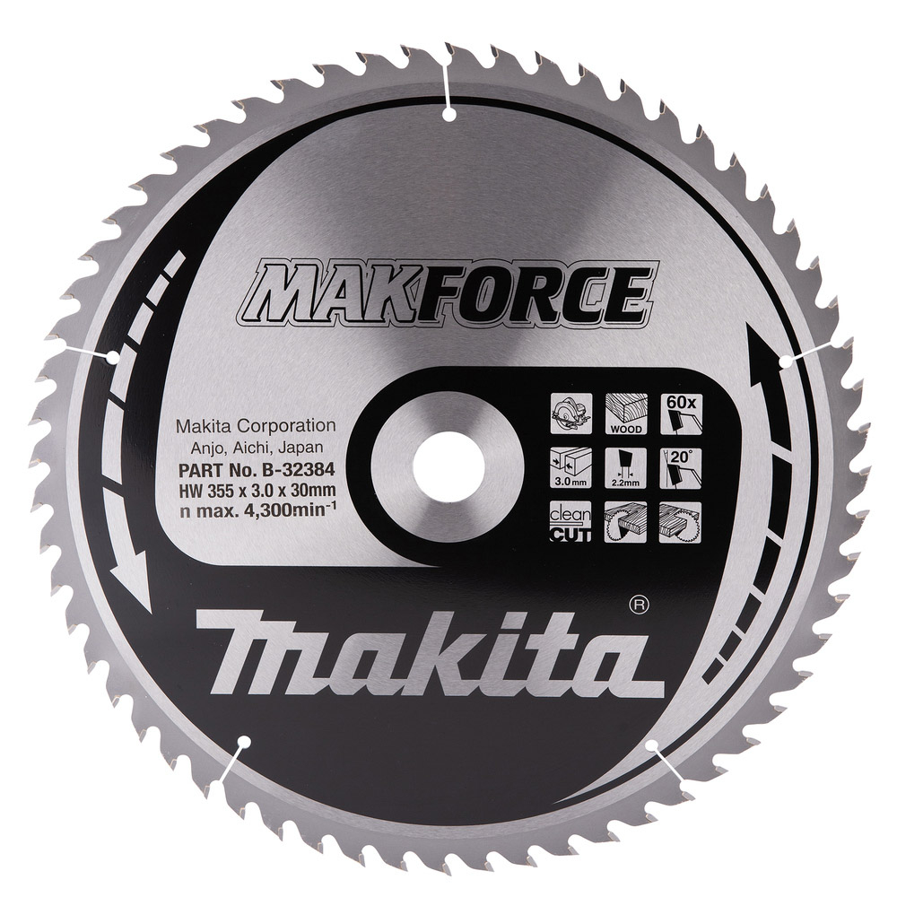 LAM TCT PO MAK 355/30/60 BOIS - MAKITA - B-32384