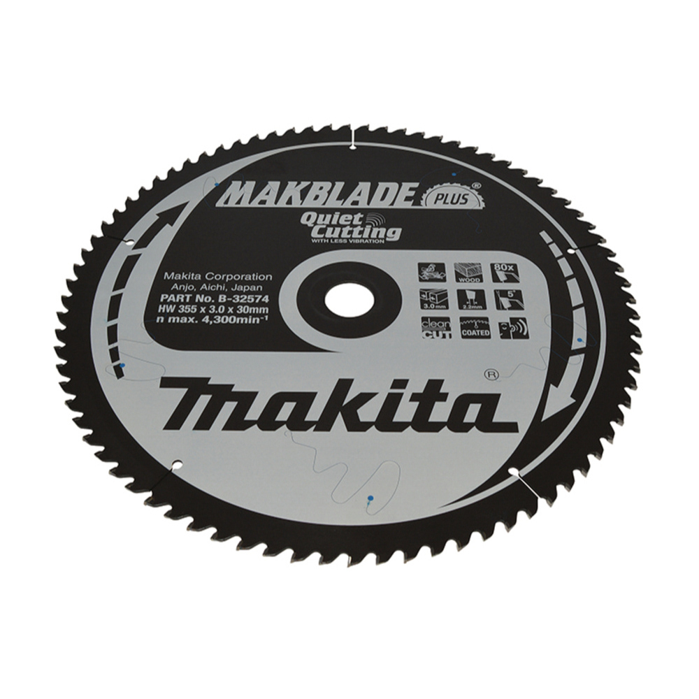 LAM TCT ST MAK+ 355/30/80 BOIS - MAKITA - B-32574