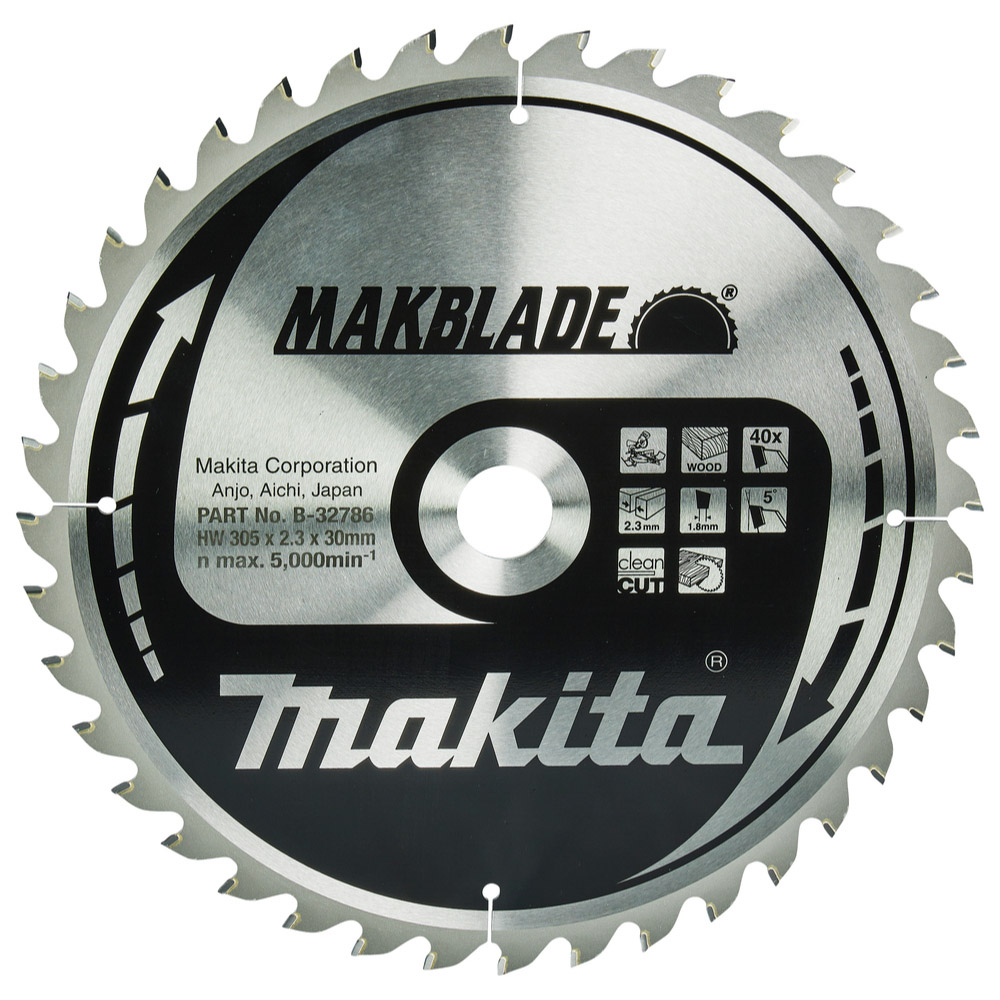 LAME CARBURE MAKBLADE BOIS 305X30MM 40D MAKITA - B32786