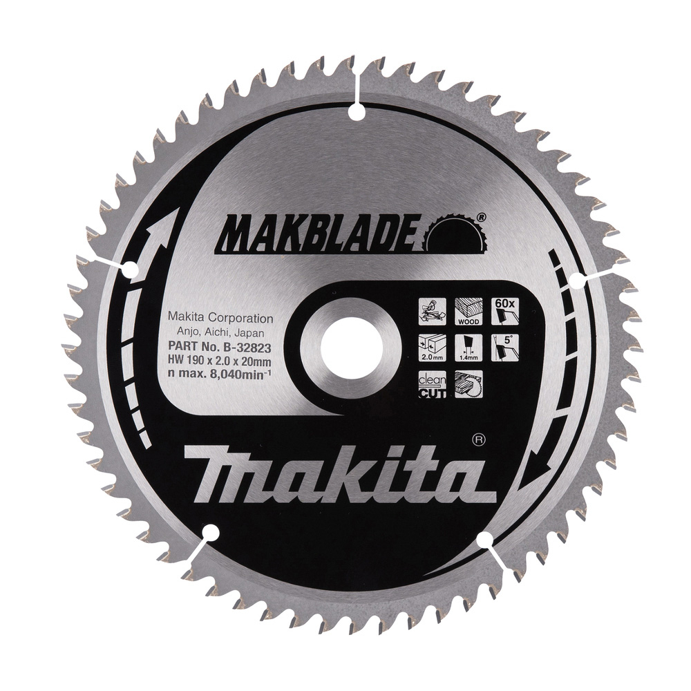 LAM TCT ST MAK 190/20/60 BOIS MAKITA - B32823