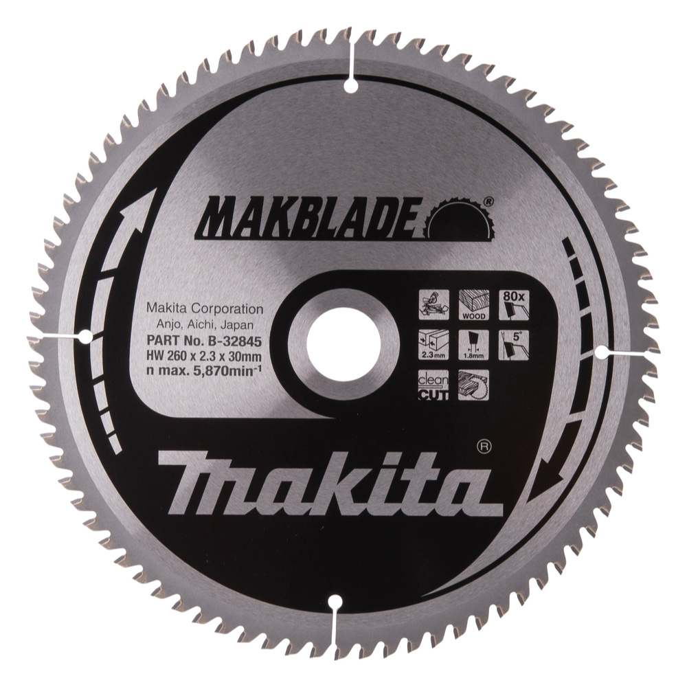 Disque MAKBLADE MAKITA 260/30/80 BOIS