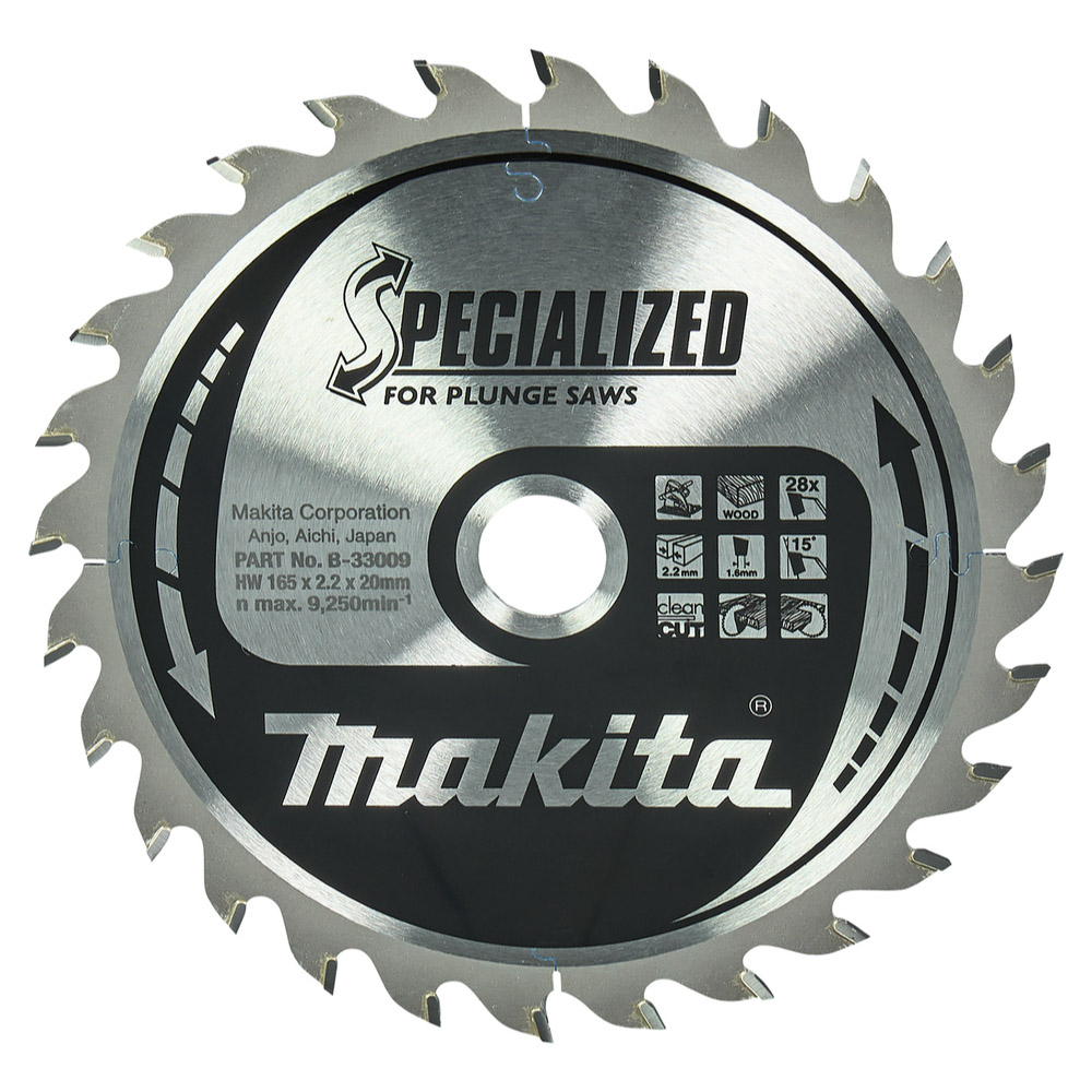 LAM TCT PL SIL 165/20/28 BOIS - MAKITA - B-33009