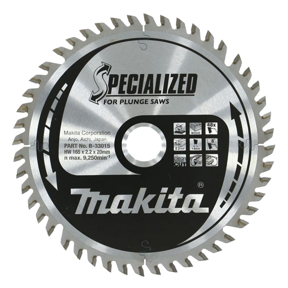 LAM TCT PL SIL 165/20/48 BOIS - MAKITA - B-33015