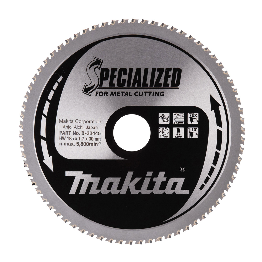 Lame de scie circulaire T.C.T 185 x 30 mm, 70 dents - MAKITA - B-33445