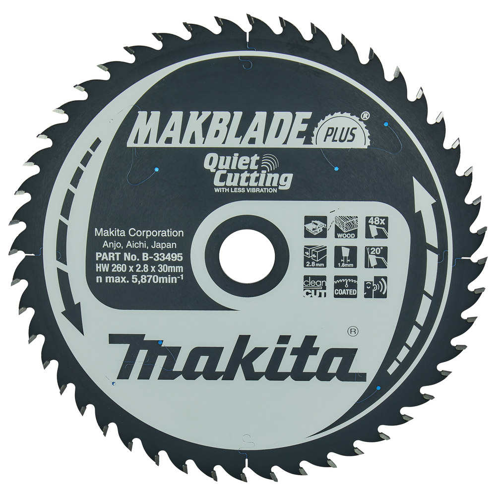 LAM TCT MAKBLADE+ 260/30/48 BOIS MAKITA - B33495