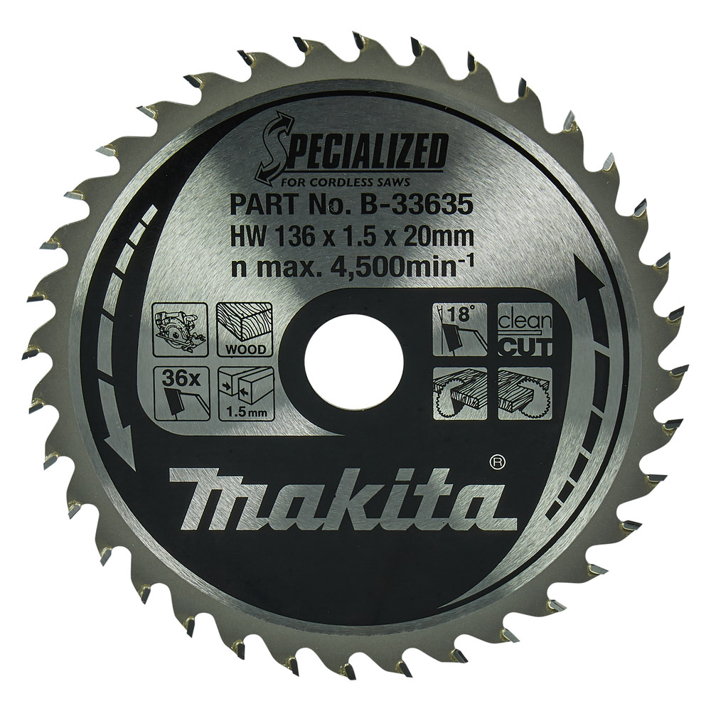 LAM TCT SPE BA 136/20/36 BOIS - MAKITA - B-33635