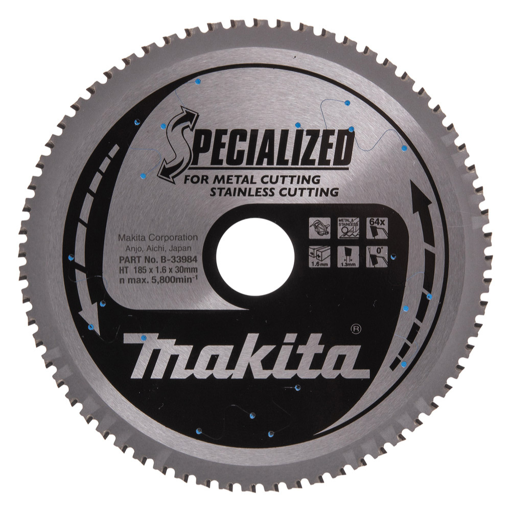 LAM TCT PO SIL 185/30/64 INOX - MAKITA - B-33984