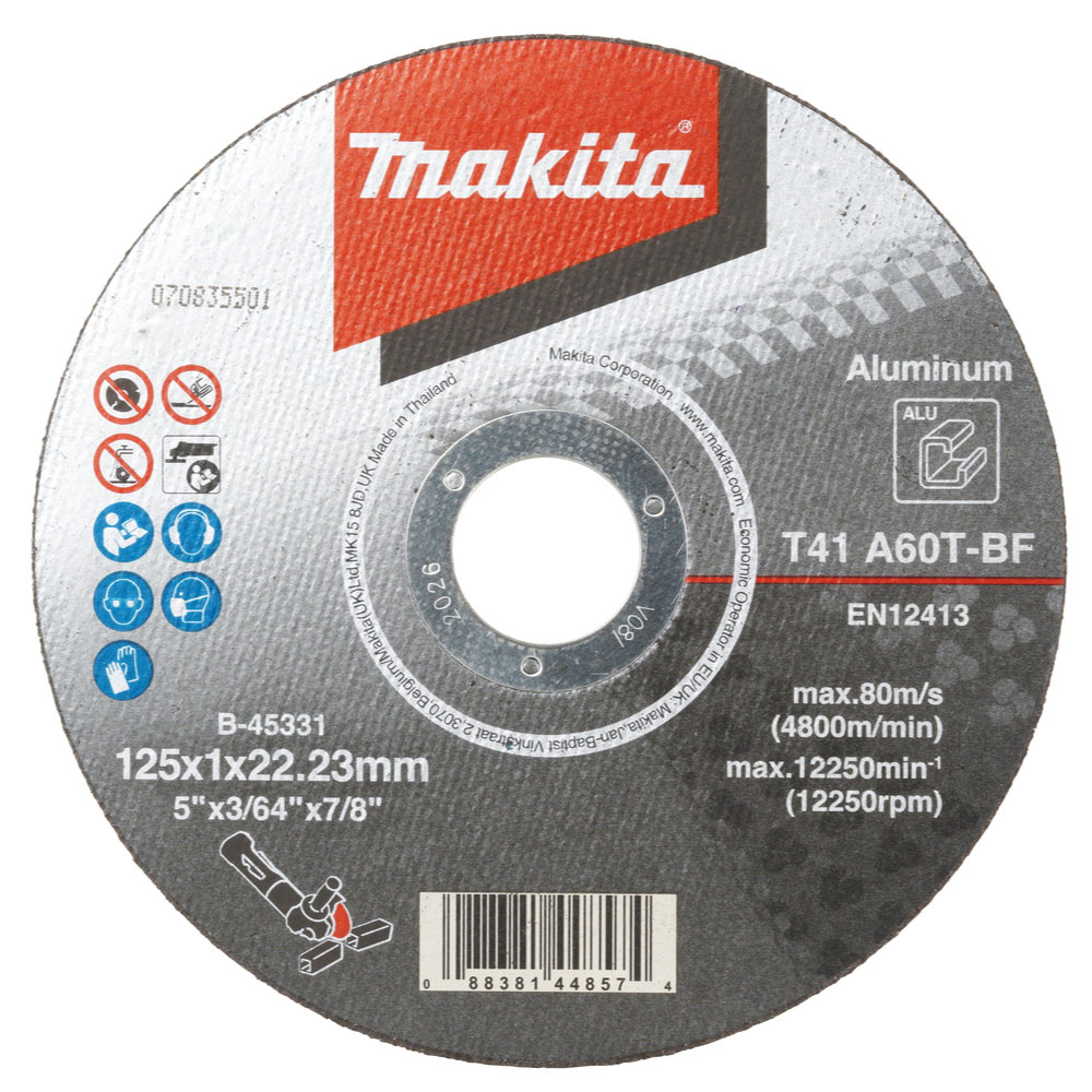 DISQ TRONÇ ALU 125x22,23MM 1,5MM A46NBF92 - MAKITA - B-45331