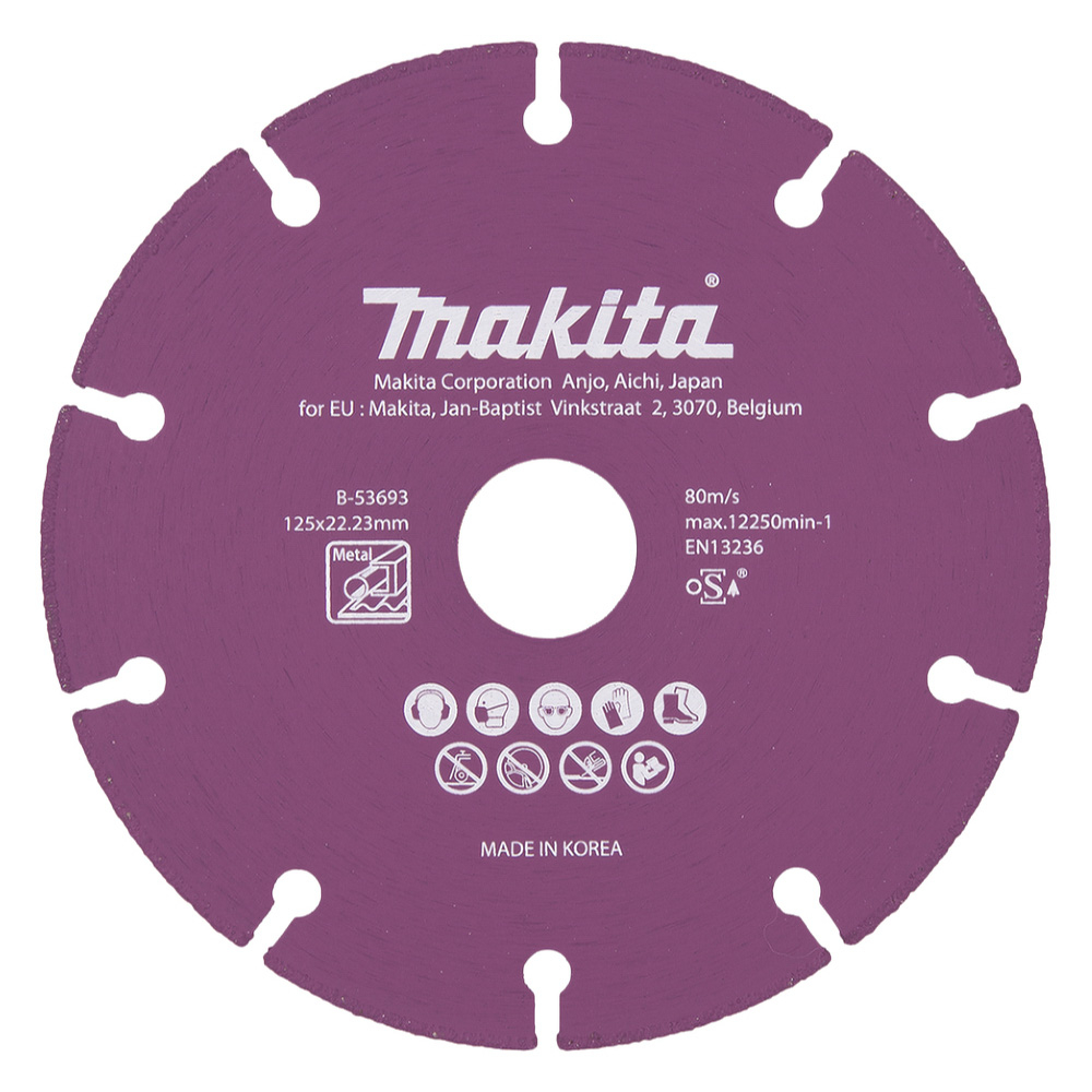 Disques à concrétion diamant pour métal makita - b53693