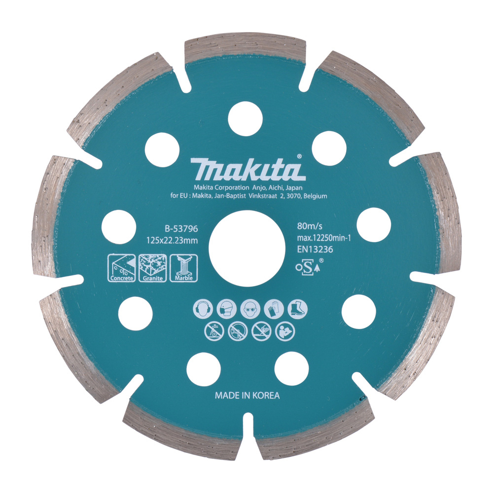 DISQUE DIAMANT FIN D125 MM X 1.6MM BÉTON - MAKITA - B-53796