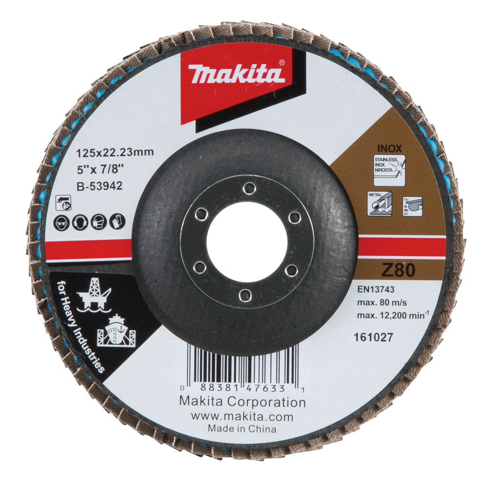 PLATEAU LAMEL x125 Z80 MAKITA - B53942