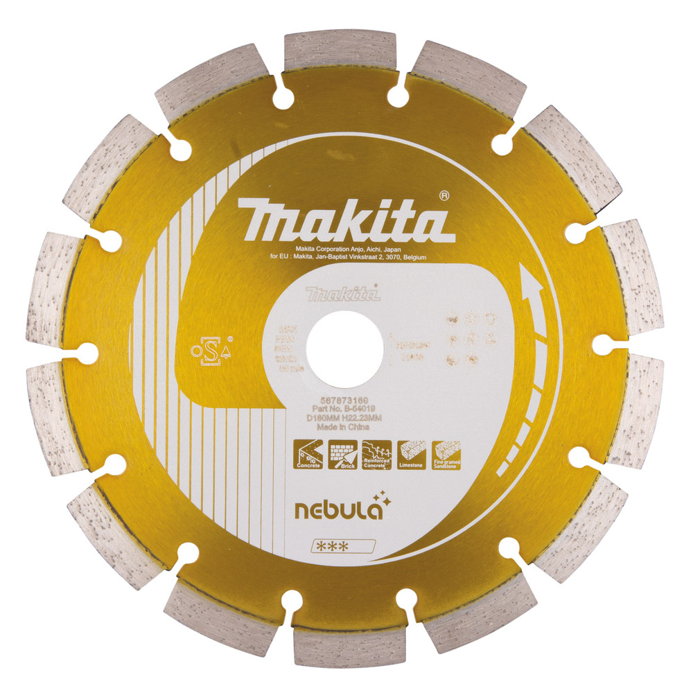 DISQUE DIAMANT NEBULA LASER 180X22,23 MM - MAKITA - B-54019