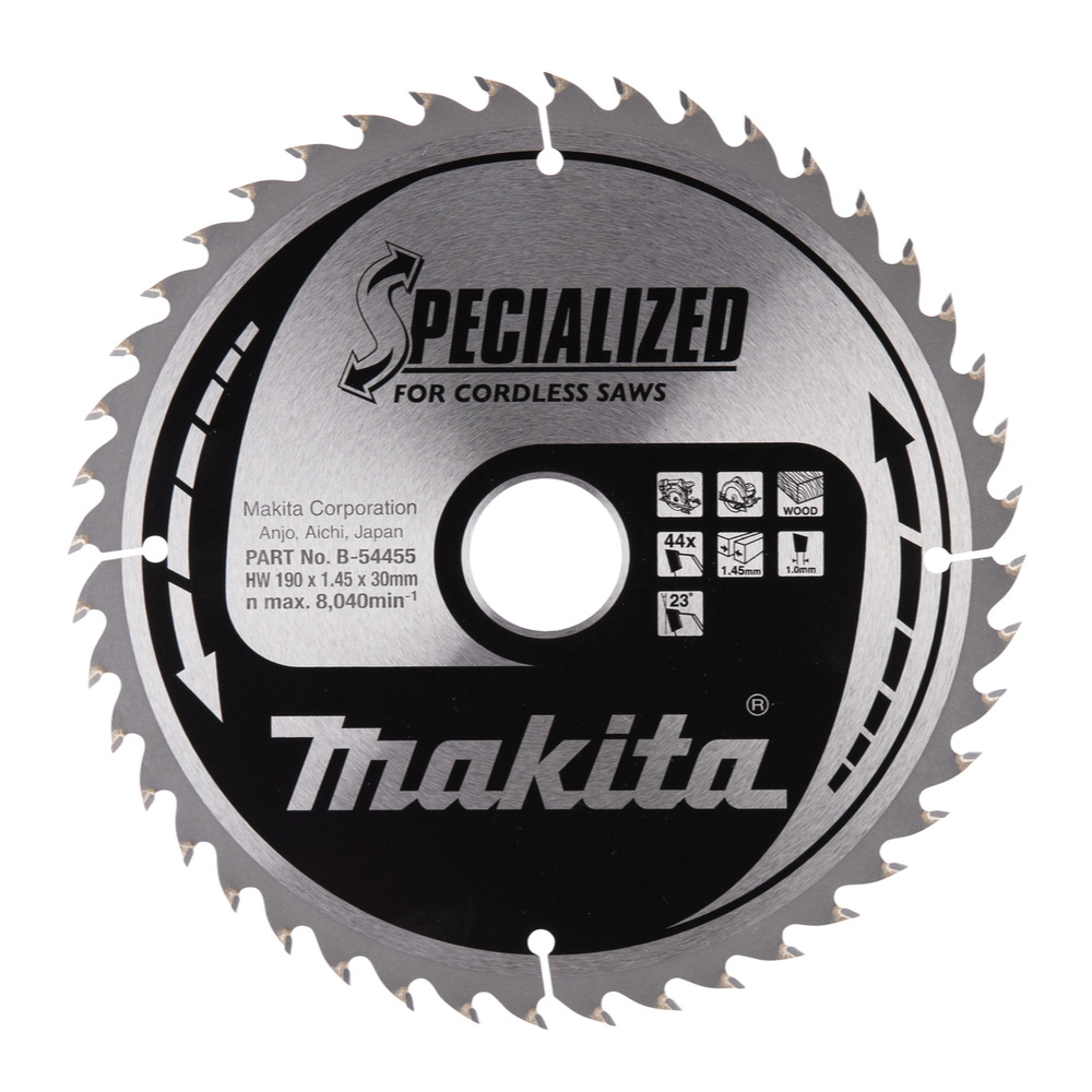 LAME TCT 190mmx44T POUR BOIS - MAKITA - B-54455