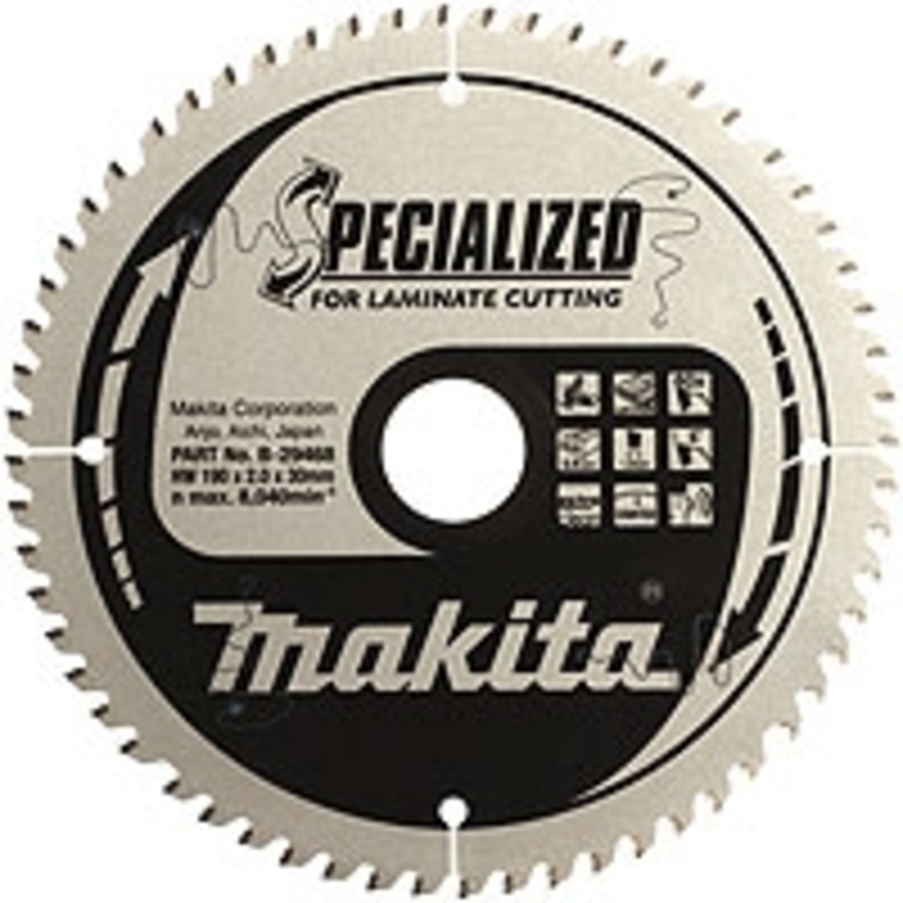 LAME CARBURE ''SPECIALIZED'' POUR ALUMINIUM, POUR SCIES RADIALES À BATTERIE DLS600 - MAKITA - B-56530