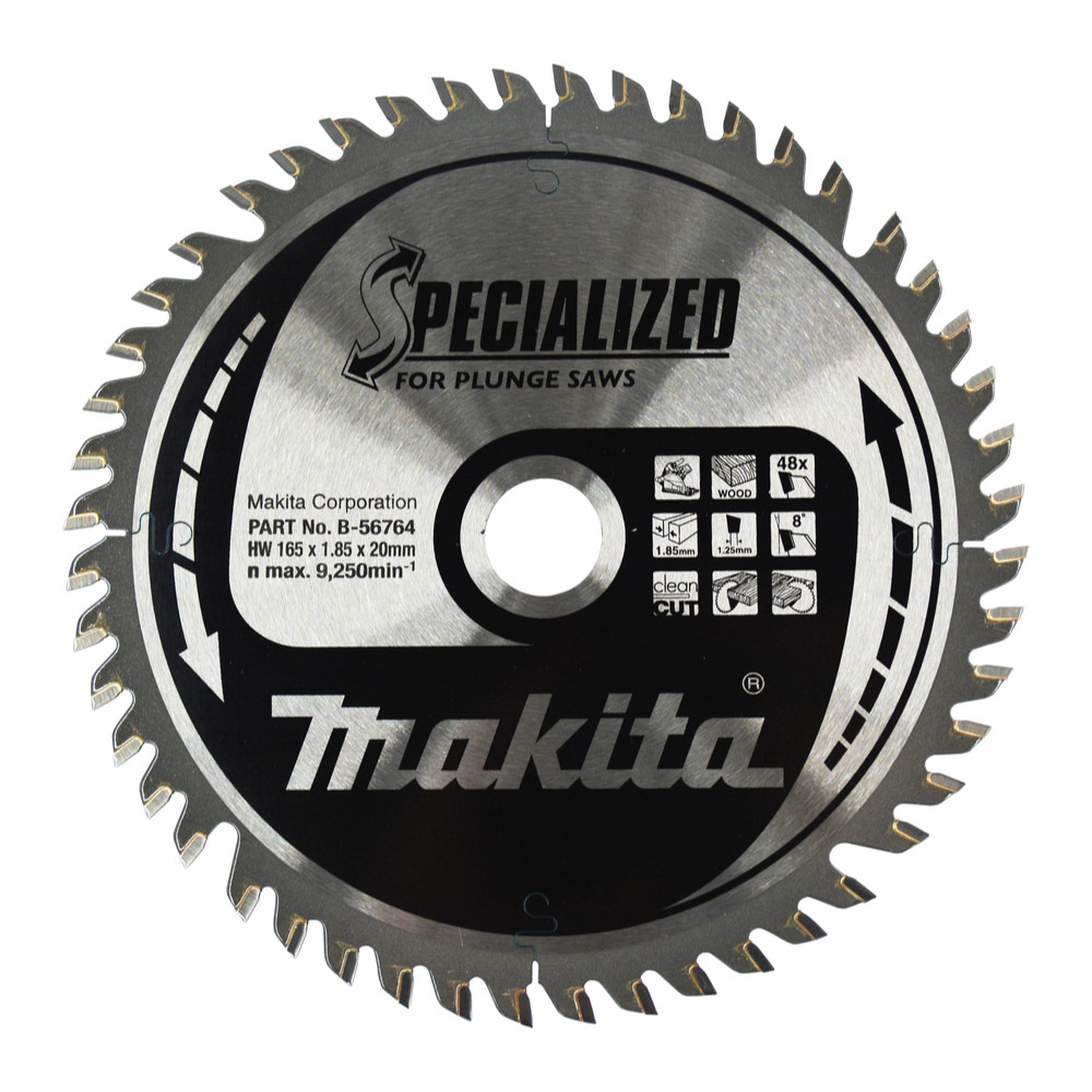 LAME CARBURE BOIS SPE PLO+BATT 165X20MM 48D - MAKITA - B-56764