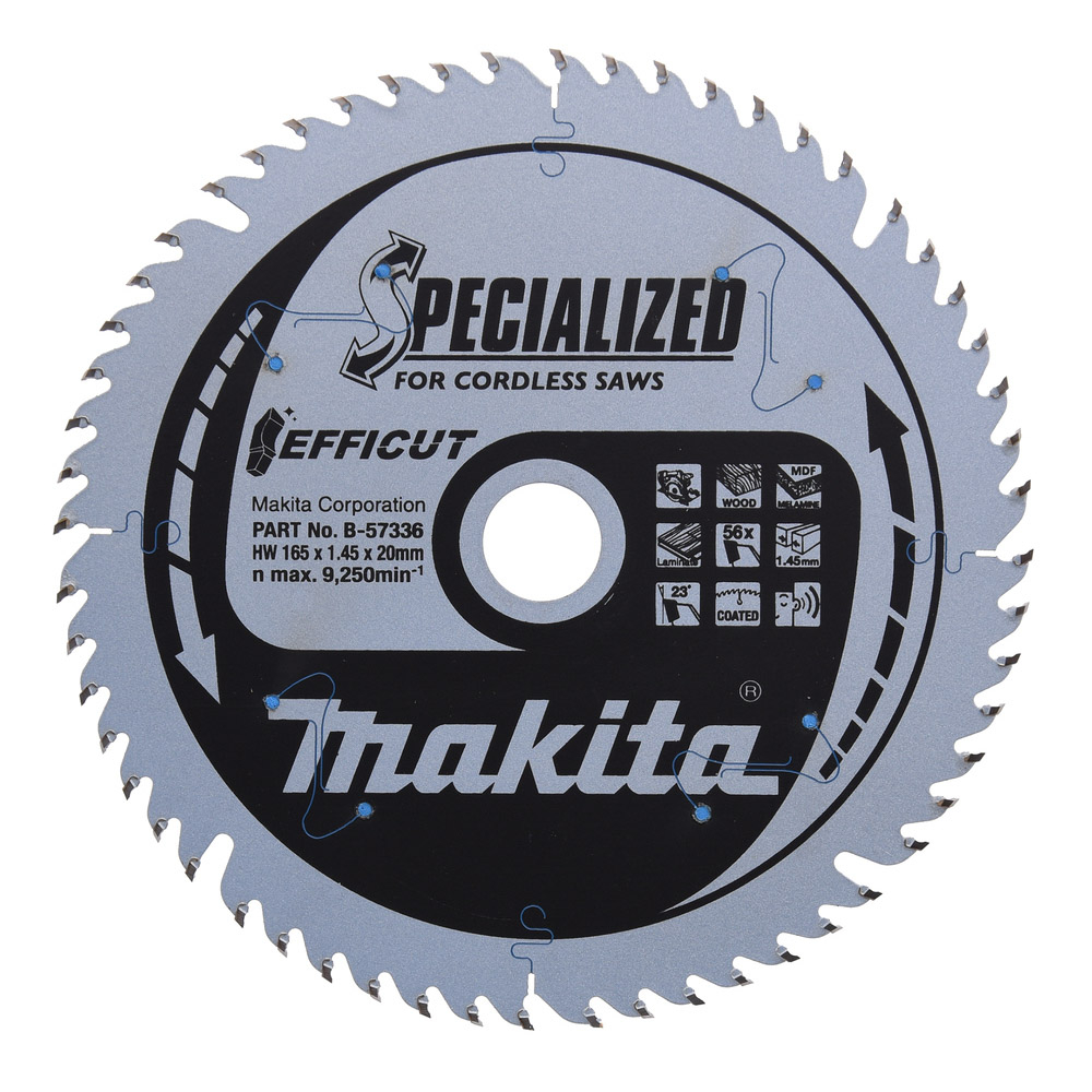 LAME CARBURE MULTI-BOIS EFFICUT 165X20MM - MAKITA - B-57336