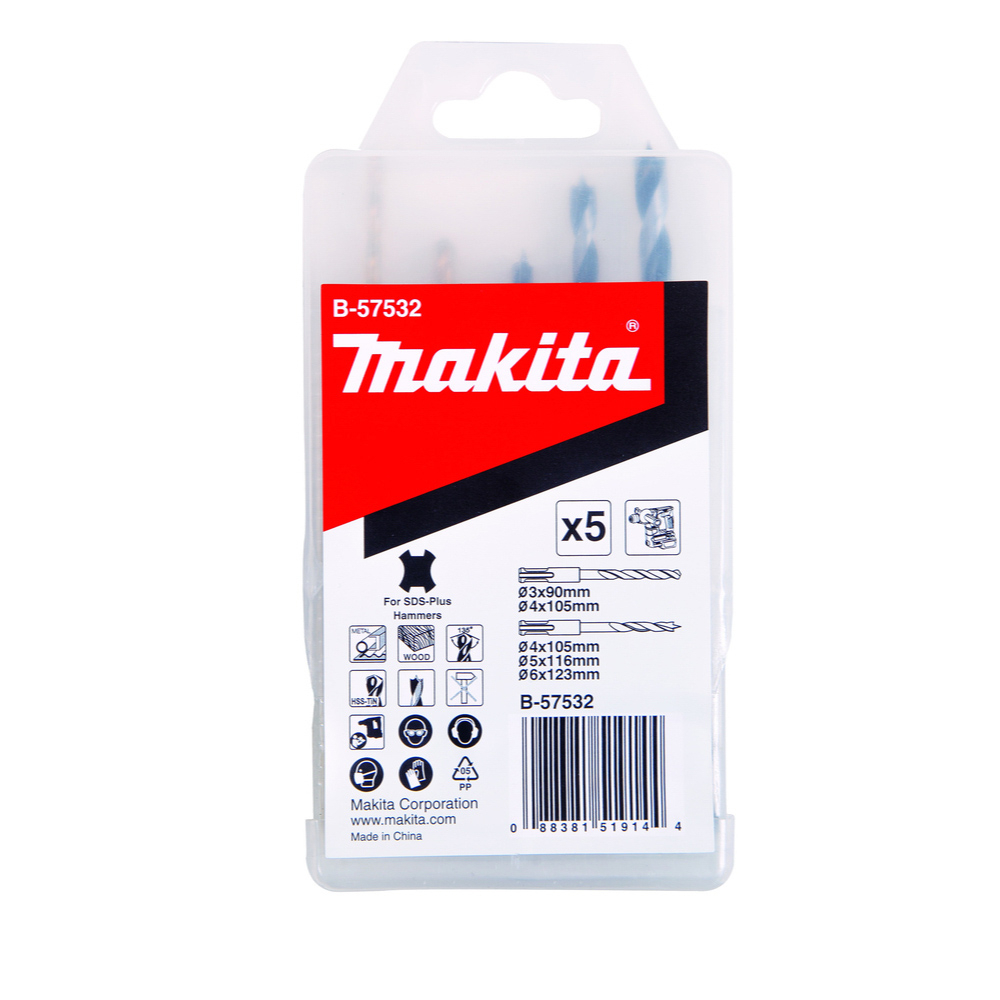 COFFRET 5 FORETS SDS- MAKITA - B-57532
