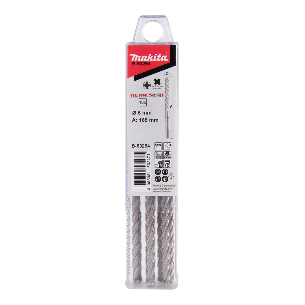 LOT DE 10 FORET SDS- MAKITA - B-63264