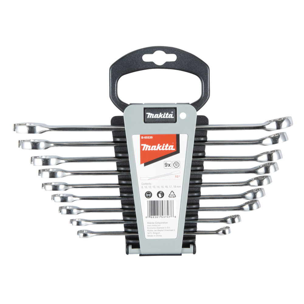 ENSEMBLE CLES MIXTES FOURCHES ET OEIL, 9PCS MAKITA - B65539