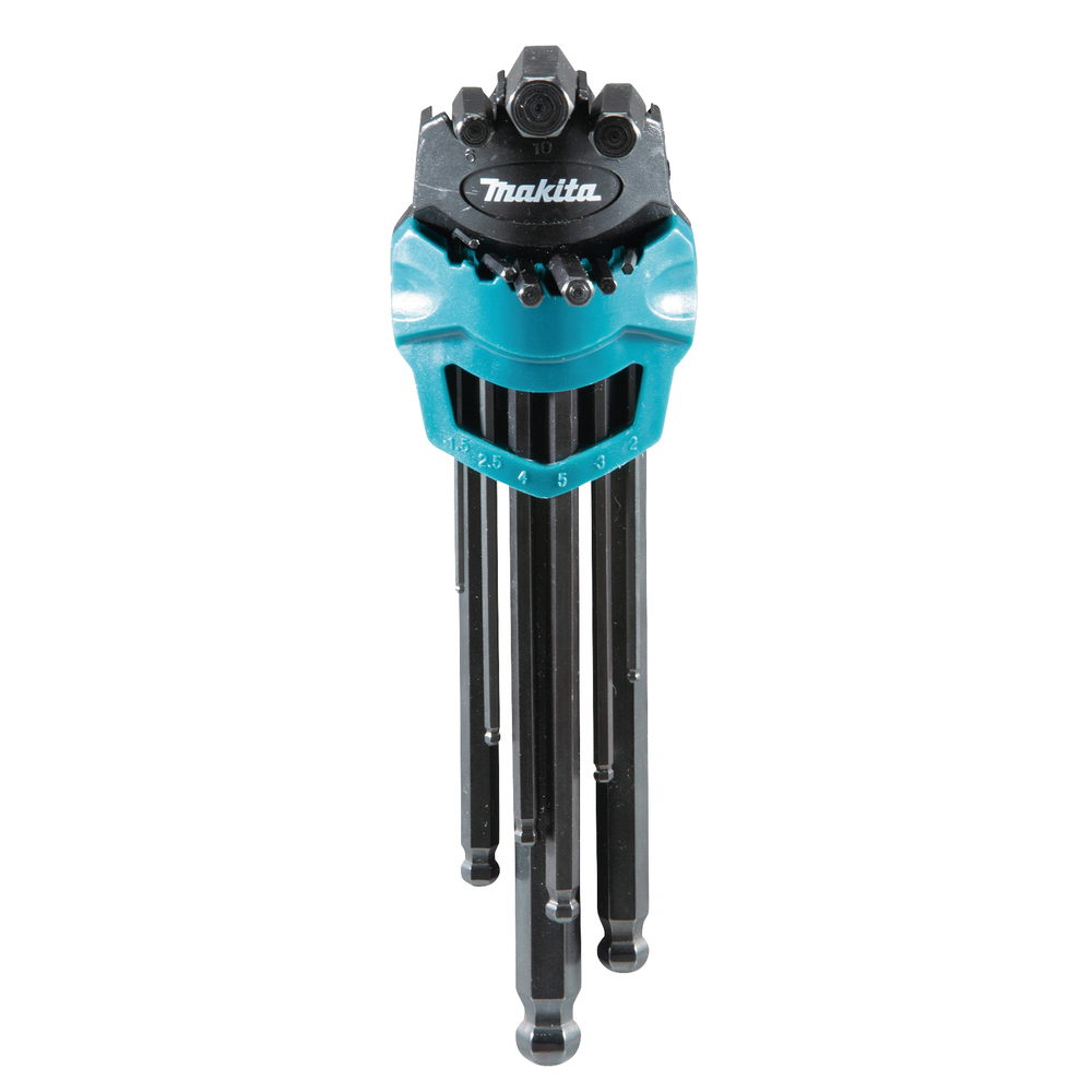 JEU DE 9 CLES HEXAGONALES - MAKITA - B-65894