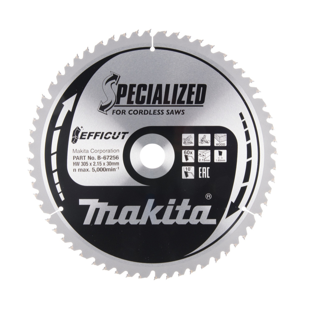 LAME CARBURE EFFICUT 305x30x60T - MAKITA - B-67256