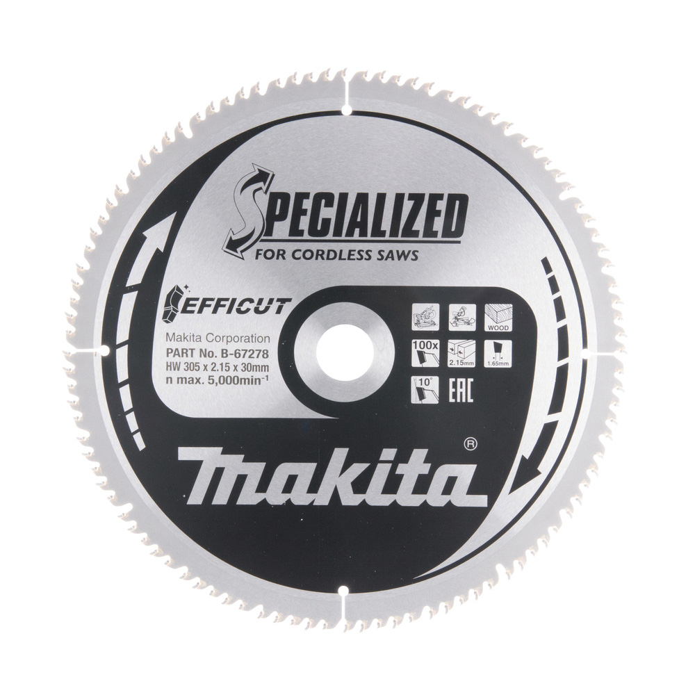 LAME CARBURE EFFICUT 305x30x100T - MAKITA - B-67278