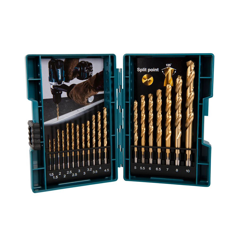 COFFRET 19 FORETS METAL HSS-TIN - MAKITA - B-67795