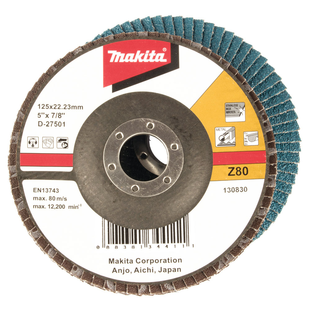MULTI-DISQUE 125 GR80 MET NOIR - MAKITA - D-27501
