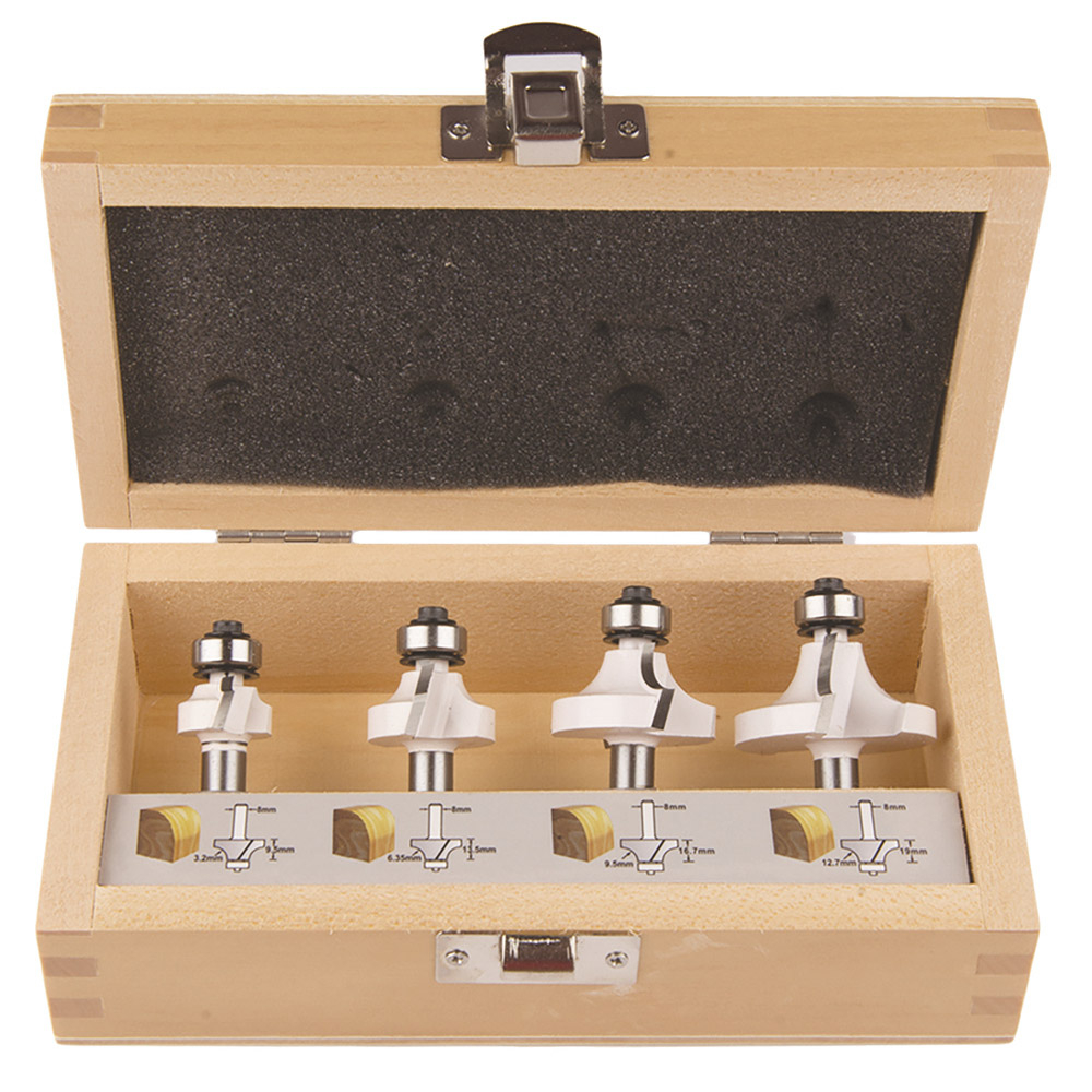 COFFRET FRAISE 1/4 ROND (4PCS) MAKITA - D53534