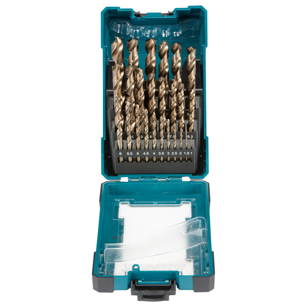 COFFRET 25 FORETS METAL HSS-CO MAKITA - D67577
